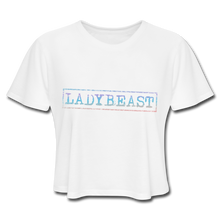 Load image into Gallery viewer, Rainbow LADYBEAST Cropped Tank Top - white