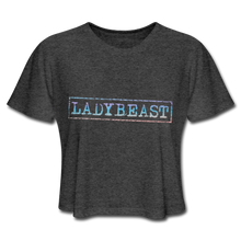 Load image into Gallery viewer, Rainbow LADYBEAST Cropped Tank Top - deep heather