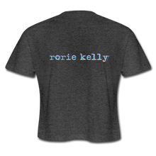 Load image into Gallery viewer, Rainbow Rising Arrow Cropped Tee - deep heather