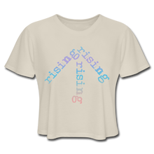 Load image into Gallery viewer, Rainbow Rising Arrow Cropped Tee - dust