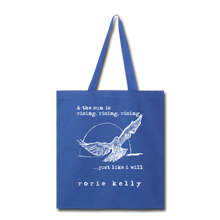 Load image into Gallery viewer, Rising Bird Tote Bag - royal blue