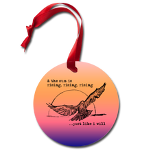 Load image into Gallery viewer, Rising Bird Ornament - white