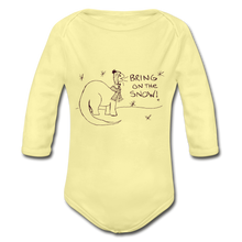 Load image into Gallery viewer, Organic Long Sleeve Baby Bodysuit - washed yellow