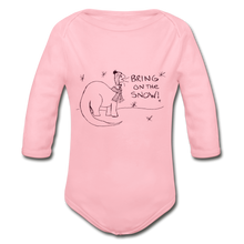 Load image into Gallery viewer, Organic Long Sleeve Baby Bodysuit - light pink