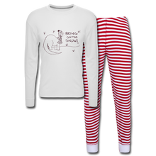 Load image into Gallery viewer, Unisex Pajama Set - white/red stripe