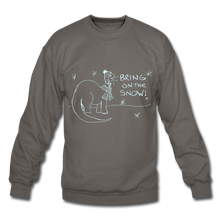 Load image into Gallery viewer, Unisex Bring On the Snow Sweatshirt - asphalt gray