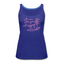 Load image into Gallery viewer, Miss Me With Your Misogyny Women's Fitted Tank (click to see all colors!) - royal blue