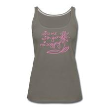 Load image into Gallery viewer, Miss Me With Your Misogyny Women's Fitted Tank (click to see all colors!) - asphalt gray