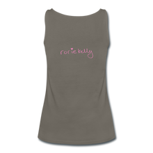 Load image into Gallery viewer, Miss Me With Your Misogyny Women's Fitted Tank (click to see all colors!) - asphalt gray
