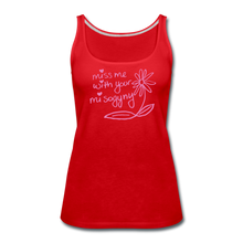 Load image into Gallery viewer, Miss Me With Your Misogyny Women's Fitted Tank (click to see all colors!) - red