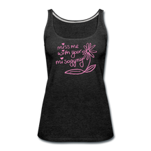 Load image into Gallery viewer, Miss Me With Your Misogyny Women's Fitted Tank (click to see all colors!) - charcoal gray