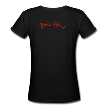 Load image into Gallery viewer, Magick Comin' Women's V-Neck Tee - black