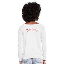 Load image into Gallery viewer, Magick Comin Women's Wideneck Sweatshirt (click to see all colors!) - white