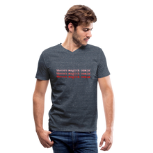 Load image into Gallery viewer, Magick Comin' Men's V-Neck T-Shirt - heather navy