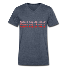 Load image into Gallery viewer, Magick Comin' Men's V-Neck T-Shirt - heather navy