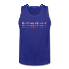 Load image into Gallery viewer, Magick Comin' Men's Tank (click to see all colors!) - royal blue