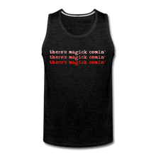 Load image into Gallery viewer, Magick Comin' Men's Tank (click to see all colors!) - charcoal gray