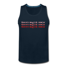 Load image into Gallery viewer, Magick Comin' Men's Tank (click to see all colors!) - deep navy