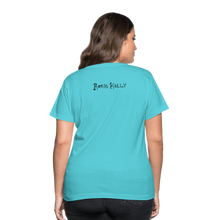 Load image into Gallery viewer, Full Moon Charm Bracelet Women's V-Neck T-Shirt (click to see all colors!) - aqua
