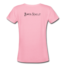 Load image into Gallery viewer, Full Moon Charm Bracelet Women's V-Neck T-Shirt (click to see all colors!) - pink