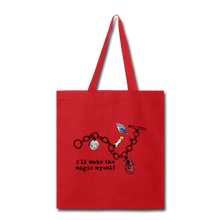 Load image into Gallery viewer, Full Moon Charm Bracelet Tote Bag (click to see all colors!) - red