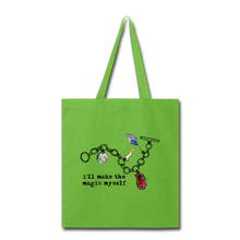 Load image into Gallery viewer, Full Moon Charm Bracelet Tote Bag (click to see all colors!) - lime green