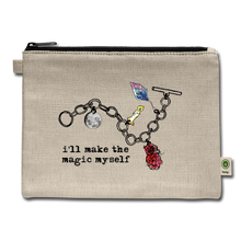 Load image into Gallery viewer, Full Moon Charm Bracelet Carry All Pouch - natural