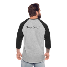 Load image into Gallery viewer, Full Moon Charm Bracelet Unisex Baseball Tee - heather gray/black