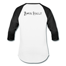 Load image into Gallery viewer, Full Moon Charm Bracelet Unisex Baseball Tee - white/black