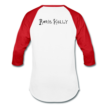 Load image into Gallery viewer, Full Moon Charm Bracelet Unisex Baseball Tee - white/red