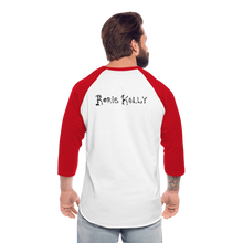 Load image into Gallery viewer, Full Moon Charm Bracelet Unisex Baseball Tee - white/red