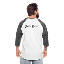 Load image into Gallery viewer, Full Moon Charm Bracelet Unisex Baseball Tee - white/charcoal