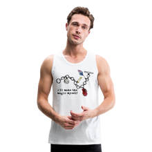 Load image into Gallery viewer, Full Moon Charm Bracelet Men’s Tank (click to see all colors) - white