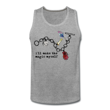 Load image into Gallery viewer, Full Moon Charm Bracelet Men’s Tank (click to see all colors) - heather gray