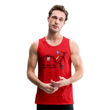 Load image into Gallery viewer, Full Moon Charm Bracelet Men’s Tank (click to see all colors) - red