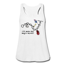 Load image into Gallery viewer, Full Moon Charm Bracelet Women's Flowy Tank Top - white
