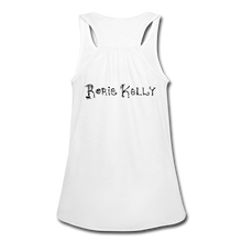 Load image into Gallery viewer, Full Moon Charm Bracelet Women's Flowy Tank Top - white