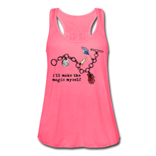 Load image into Gallery viewer, Full Moon Charm Bracelet Women's Flowy Tank Top - neon pink