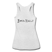 Load image into Gallery viewer, Full Moon Charm Bracelet Women’s Tri-Blend Racerback Tank - heather white