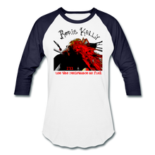Load image into Gallery viewer, Resistance As Fuel Baseball T-Shirt - white/navy