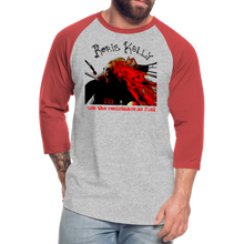 Load image into Gallery viewer, Resistance As Fuel Baseball T-Shirt - heather gray/red