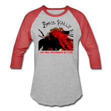 Load image into Gallery viewer, Resistance As Fuel Baseball T-Shirt - heather gray/red