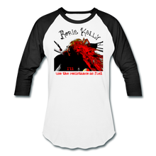 Load image into Gallery viewer, Resistance As Fuel Baseball T-Shirt - white/black