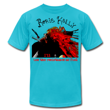 Load image into Gallery viewer, Resistance As Fuel Unisex Jersey T-Shirt - turquoise