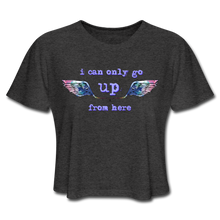 Load image into Gallery viewer, Up From Here Wings Cropped T-Shirt - deep heather