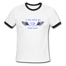 Load image into Gallery viewer, Up From Here Ringer T-Shirt - white/black