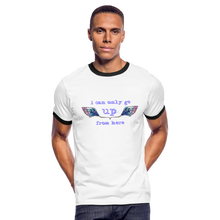 Load image into Gallery viewer, Up From Here Ringer T-Shirt - white/black