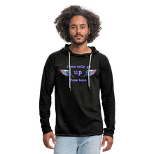 Load image into Gallery viewer, Up From Here Unisex Lightweight Terry Hoodie - charcoal gray