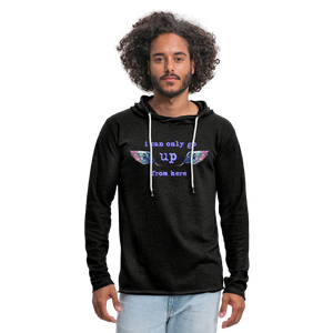 Up From Here Unisex Lightweight Terry Hoodie - charcoal gray