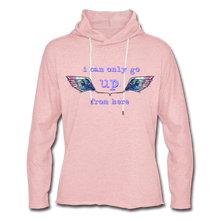 Load image into Gallery viewer, Up From Here Unisex Lightweight Terry Hoodie - cream heather pink